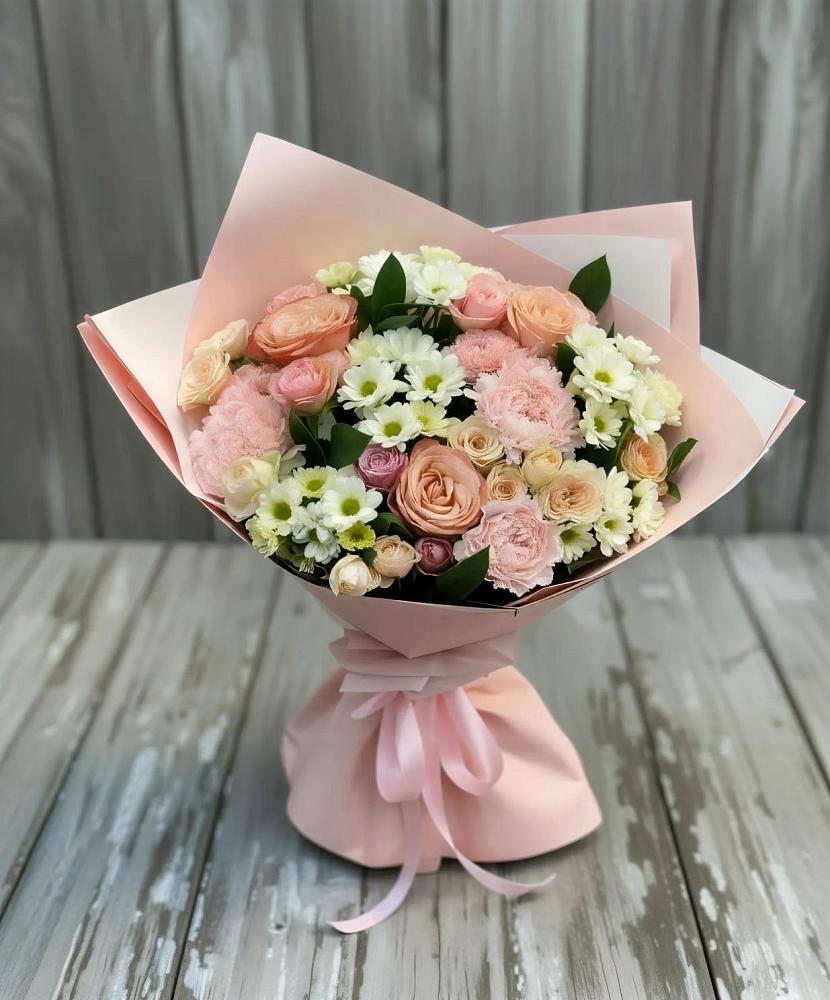 Букет цветов из: Гвоздики, Розы и Хризантемы в Верхнем Ландехе