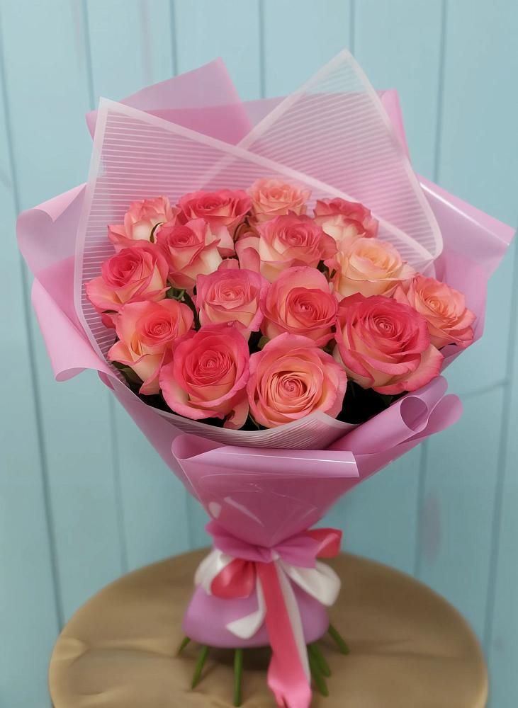Букет 15 Розовых роз Равель в Верхнем Ландехе