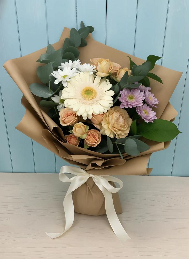 Букет цветов из: Герберы и Хризантемы в Верхнем Ландехе