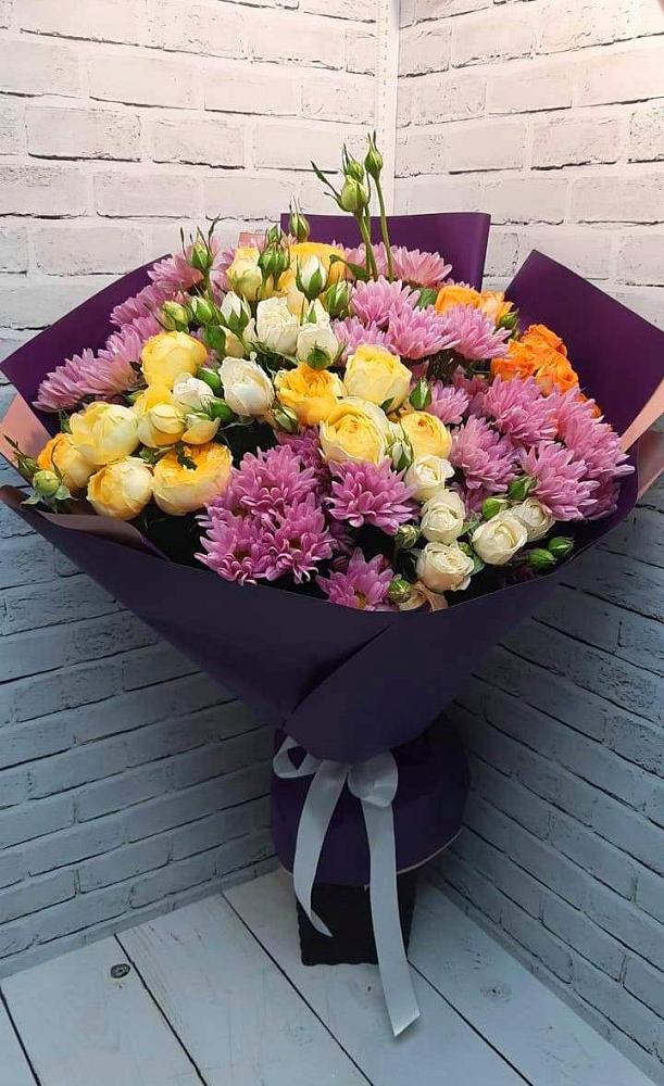 Букет цветов из: Хризантемы и Розы в Верхнем Ландехе