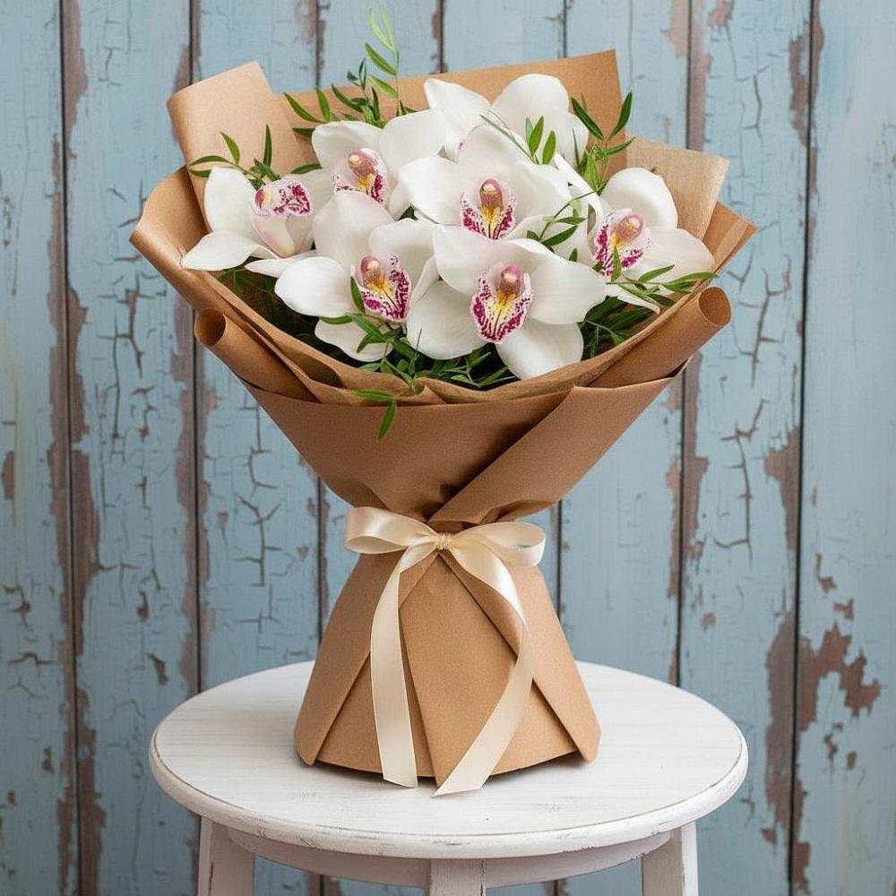 Букет цветов из: Орхидеи и Розы в Верхнем Ландехе