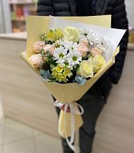 Букет цветов из:  Альстромерии, Розы и Хризантемы в Верхнем Ландехе