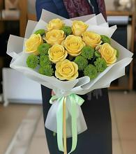 Букет цветов из:  Хризантемы и Розы в Верхнем Ландехе