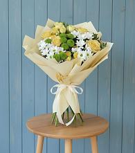 Букет цветов из:  Хризантемы и Розы #REPLACE_PRED# Верхнем Ландехе