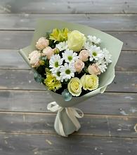 Букет цветов из:  Альстромерии, Розы и Хризантемы в Верхнем Ландехе