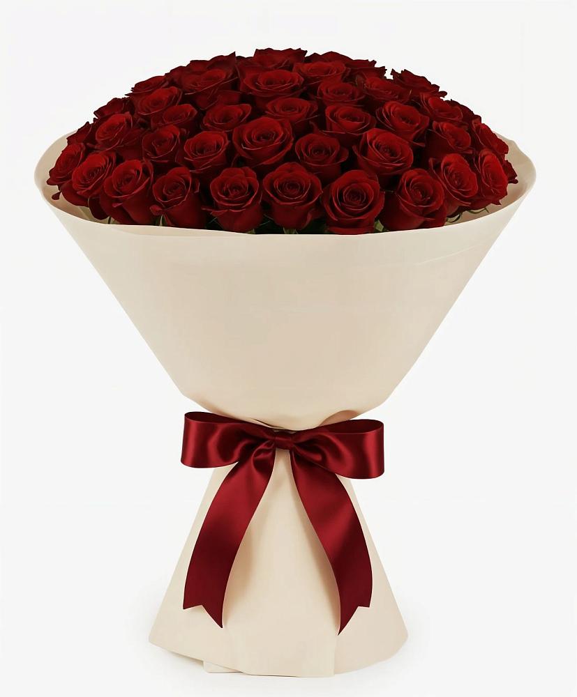 Букет 101 Бордовая роза Блэк Бакарра в Верхнем Ландехе