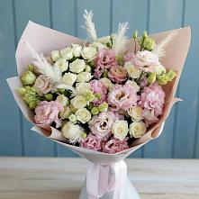 Букет цветов из:  Альстромерии и Розы #REPLACE_PRED# Верхнем Ландехе